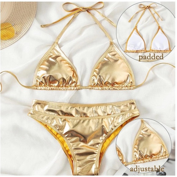 Gold Bikini Set - Picture 3 of 4